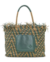 Patricia Nash Villora Medium Straw Top Handle Bag