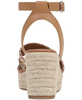 Style & Co Women's Cecilliaa Strappy Woven Wedge Sandals, Created for Macy's