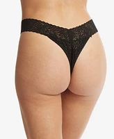 Hanky Panky Women's Animal Instincts Lace Original Rise Thong Underwear, AM1101