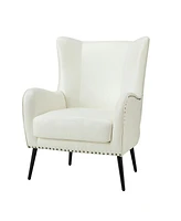 Halligan Upholstered Armchair with Nailhead Trims