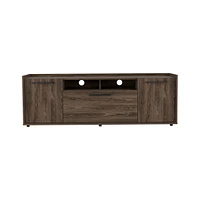 Brock Rectangle 2-Door Tv Stand Dark Walnut