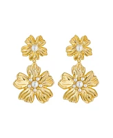 Petaria: Flower Statement Drop Earrings