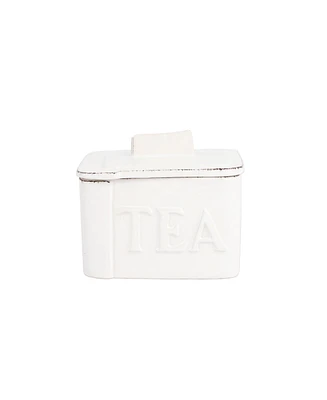 Vietri Lastra White Tea Canister