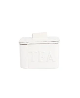 Vietri Lastra White Tea Canister