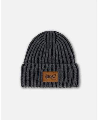 Unisex Solid Knit Hat Black - Toddler|Child