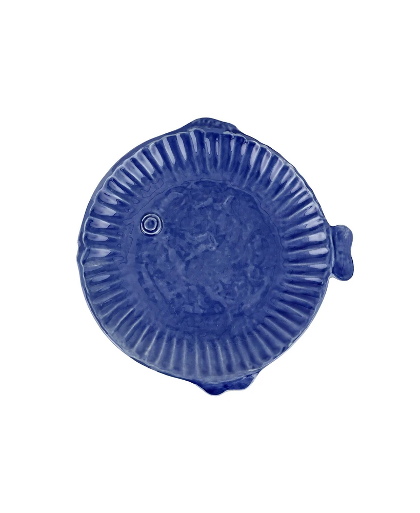 Vietri Pesce Serena Cobalt Salad Plate