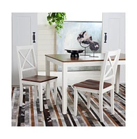 Silio X Back Dining Chair (Set Of 2)