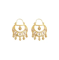 Sohi Women's Gold Regal Drop Earrings