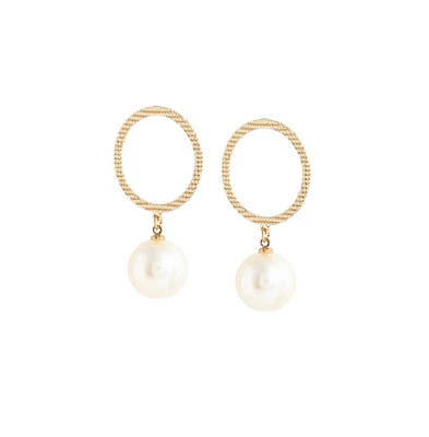 Sohi Women's Snowball Drop Earrings