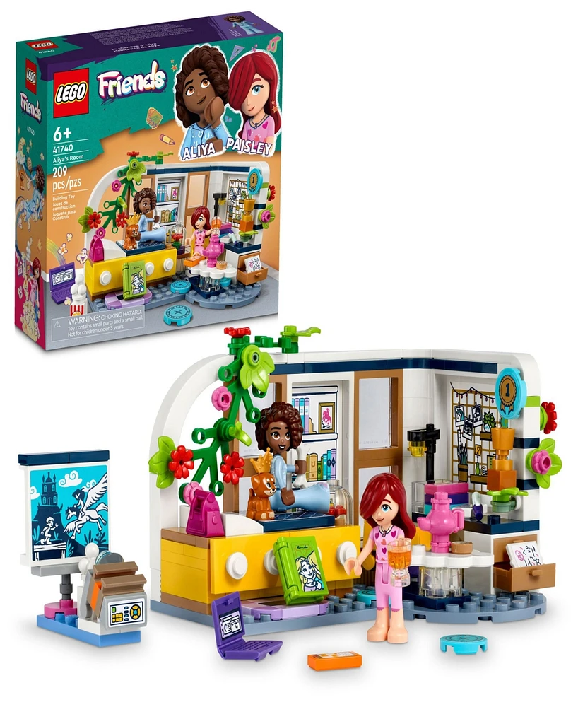 Lego Friends Aliya's Room 41740 Toy Building Set with Aliya, Paisley and Dog Figures