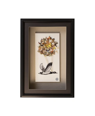 Butterfly Duck - Framed Wall Art - Handmade Limited Edition