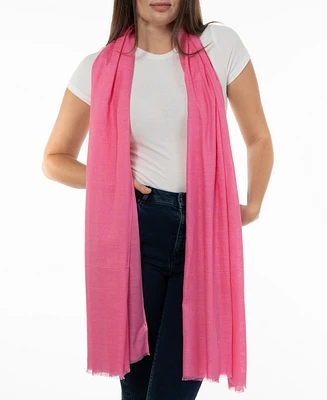 On 34th Women's Soft Sheen Fringe-Trim Scarf