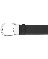 Montblanc Men's Horseshoe Buckle Leather Belt