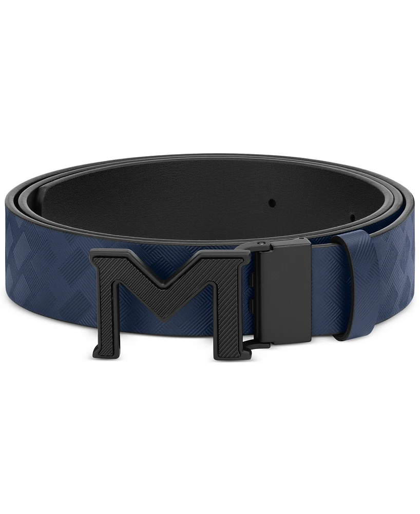 Montblanc Men's M Pin Buckle Reversible Leather Belt