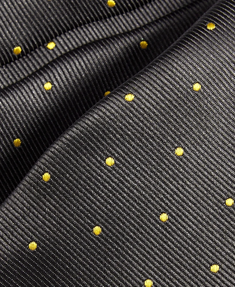 Tayion Collection Men's Black & Gold Dot Tie