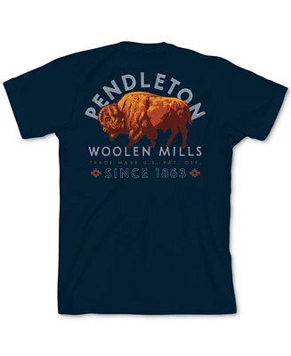 Pendleton Men's Bison Logo Graphic Short Sleeve T-Shirt