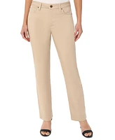 Jones New York Women's Lexington Mid Rise Straight Leg Denim Jeans