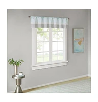 Amherst Polyoni Pin tuck Valance Curtain