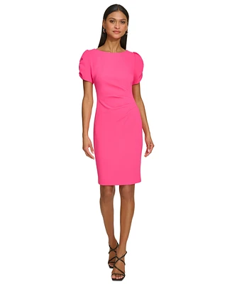 Karl Lagerfeld Paris Women's Puff-Sleeve Sheath Dress