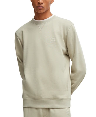 Boss by Hugo Boss Men's Logo Patch Relaxed-Fit Sweatshirt