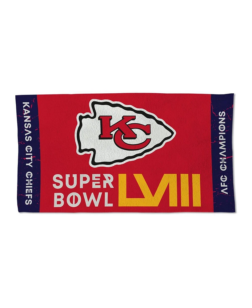 Wincraft Kansas City Chiefs 2023 Afc Champions Locker Room 22'' x 42'' Double-Sided Towel