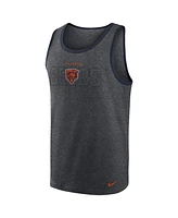 Men's Nike Heathered Charcoal Chicago Bears Tri-Blend Tank Top