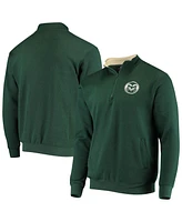 Men's Colosseum Green Colorado State Rams Tortugas Logo Quarter-Zip Pullover Jacket