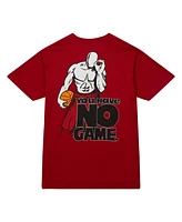 Men's Mitchell & Ness Scarlet And 1 No Game T-shirt