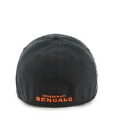 Men's '47 Brand Black Cincinnati Bengals Sure Shot Franchise Fitted Hat