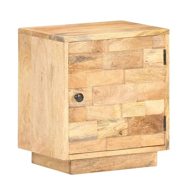 Bedside Cabinet 15.7"x11.8"x17.7" Solid Mango Wood