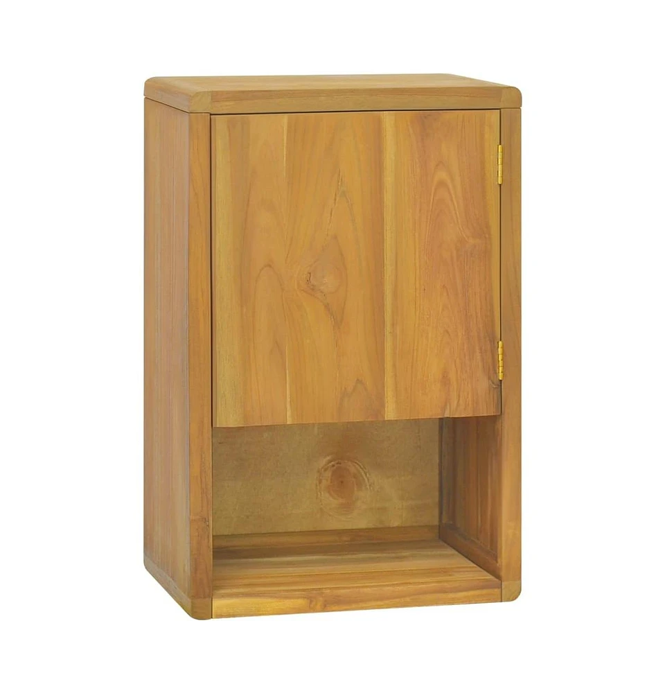 Wall-mounted Bathroom Cabinet 17.7"x11.8"x27.6" Solid Wood Teak