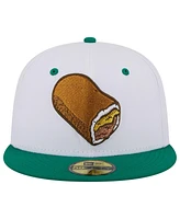 Men's New Era White Omaha Storm Chasers Theme Nights Runzas 59FIFTY Fitted Hat