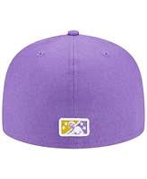Men's New Era Purple Hampshire Fisher Cats Theme Nights Primaries Uncle Sam 59FIFTY Fitted Hat