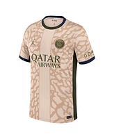 Men's Jordan Tan Paris Saint-Germain 2023/24 Fourth Stadium Replica Jersey