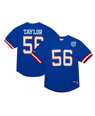 Men's Mitchell & Ness Lawrence Taylor Royal New York Giants Retired Player Name and Number Mesh Top