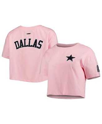 Women's Pro Standard Pink Dallas Cowboys Cropped Boxy T-shirt
