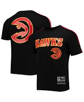 Men's Pro Standard Black Atlanta Hawks Mesh Capsule Taping T-shirt