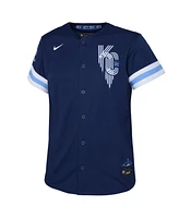 Big Boys Nike Navy Kansas City Royals 2022 Connect Replica Jersey