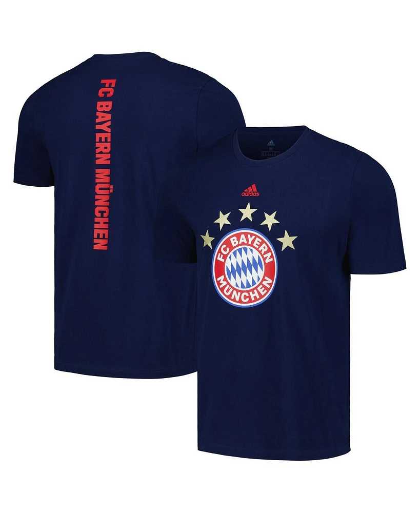 Men's adidas Navy Bayern Munich Vertical Back T-shirt