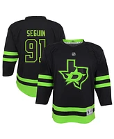 Little Boys and Girls Tyler Seguin Black Dallas Stars 2020/21 Alternate Replica Player Jersey