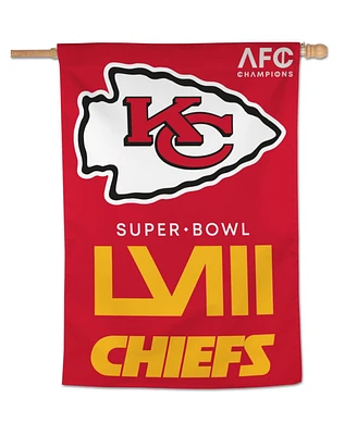Wincraft Kansas City Chiefs 2023 Afc Champions 28" x 40" One-Sided Vertical Banner