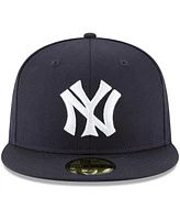 Men's New Era Navy York Yankees Cooperstown Collection Wool 59FIFTY Fitted Hat