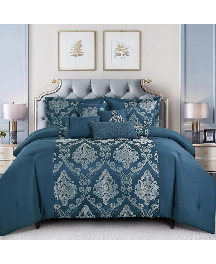 MarCielo 7 Pcs Bedding Comforter Set Daryl - Queen