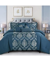 MarCielo 7 Pcs Bedding Comforter Set Daryl - Queen