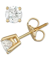 Diamond Screw Back Stud Earrings (1 ct. t.w.) in 14k Gold