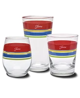 Fiesta Bright Edgeline 15-Ounce Stemless Wine Glass Set of 4