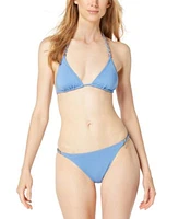 Michael Michael Kors Womens Chain Strap Triangle Bikini Top Bottoms