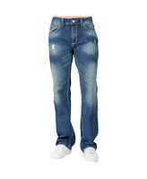 Men's Relaxed Straight Handcrafted Wash Premium Denim Signature Jeans