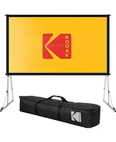 Kodak 150" Projector Screen w/Stand. Fast Fold Front Projection Screen