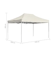 Professional Folding Party Tent Aluminum 14.8'x9.8' Cream